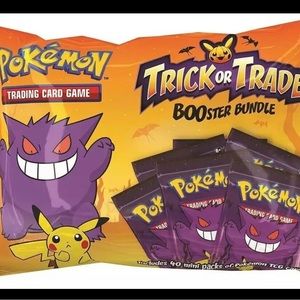 Nintendo Pokemon TCG BOOster Gengar Trick Or Trade Bundle 40 Packs 120 Cards New